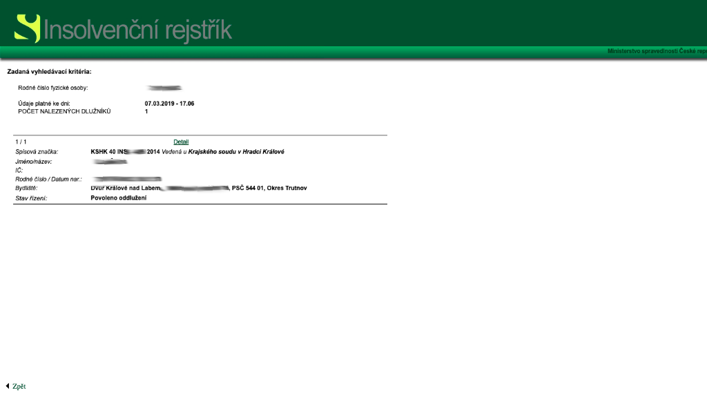 ISIR manual verification - Internet, overview